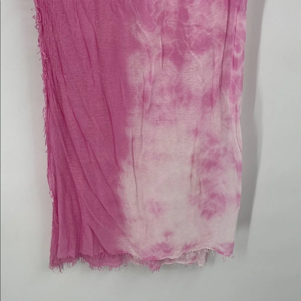 Pink Tie Dye Large Scarf Wrap